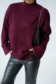 Wide sleeve turtleneck sweater 4004