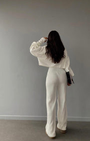 Turtleneck high waisted pants lounge set 3040