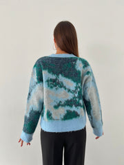 Women's Colorful Full Neck Sweater 3043