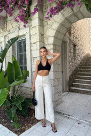 High waisted wide leg pants 3015