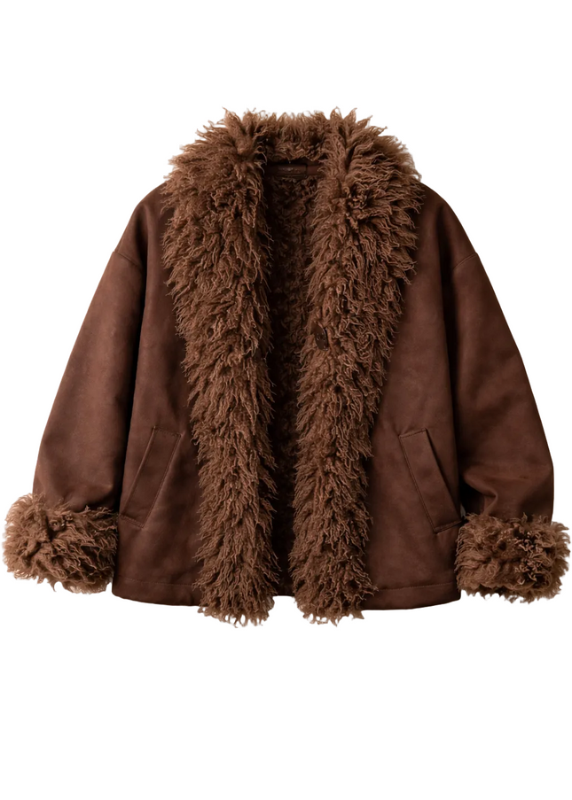 Cozy sheep long jacket 4052