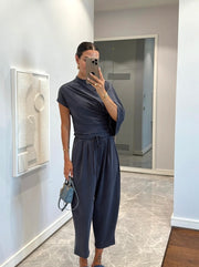 Soft asymmetric two-piece set 4024