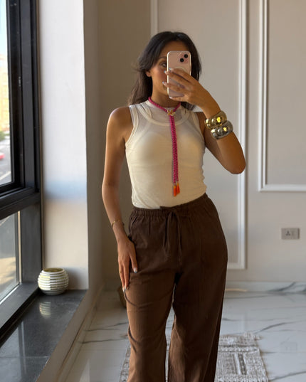 Twin piece tank top 4019