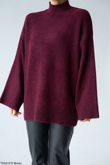 Wide sleeve turtleneck sweater 4004