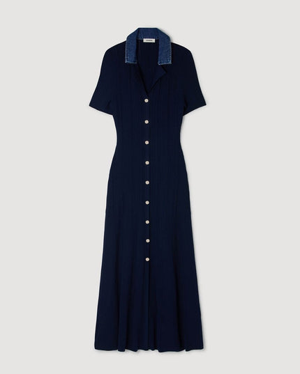 Polo neck Sandro maxi dress 4080