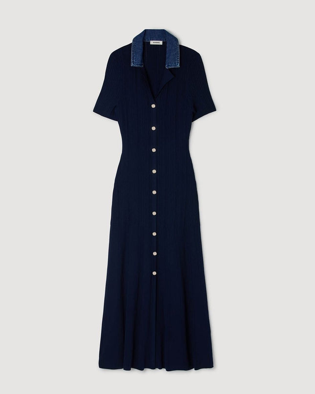 Polo neck Sandro maxi dress 4080