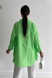 Oversized straight summer shirt