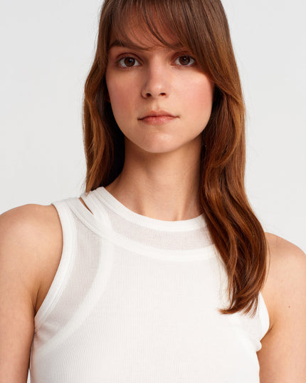 Twin piece tank top 4019