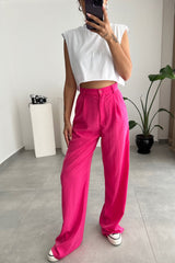 Silky crepe pants