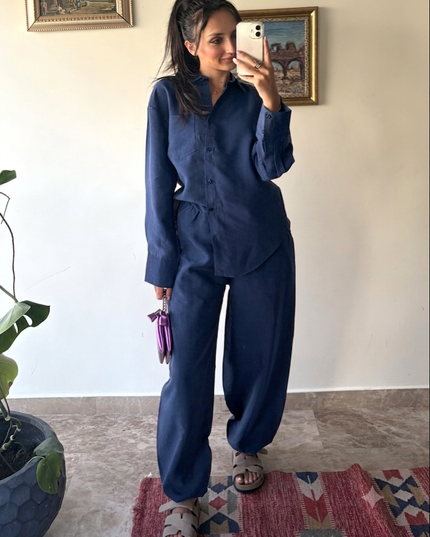 Breathable summer full sleeve set 4078