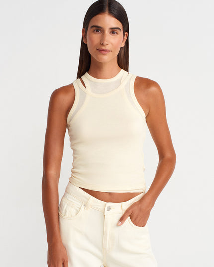 Twin piece tank top 4019