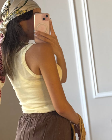 Twin piece tank top 4019