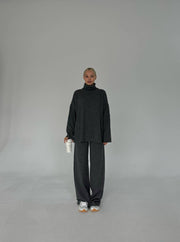 Turtle neck oversized comfy set 3078