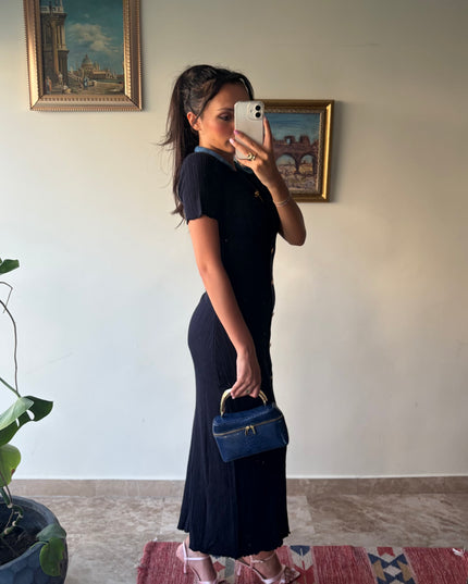 Polo neck Sandro maxi dress 4080