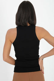 Cotton full neck tank top