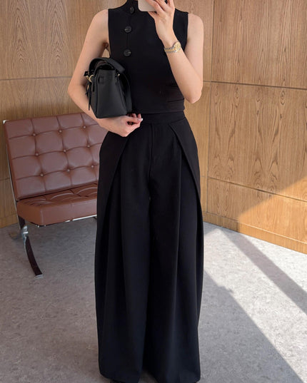 Wide legged trending summer palazzo pants 4079