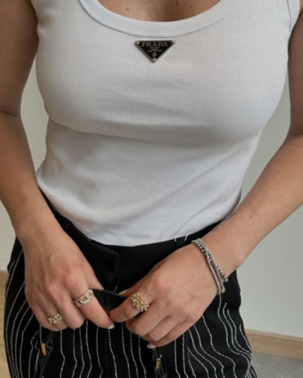 PRADA labelled tank tops in FULL cotton fabric 3089