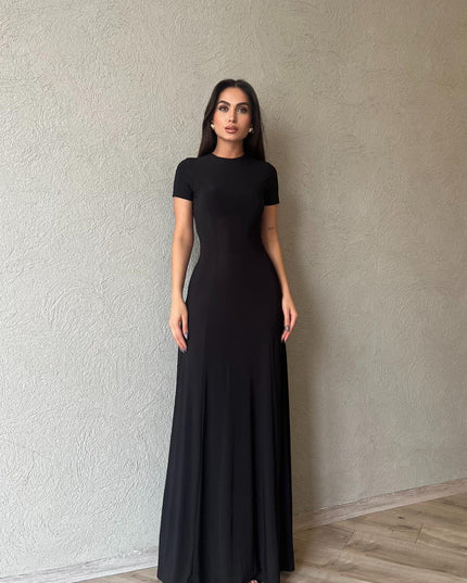 Short sleeved Spanish flowy dress 3090