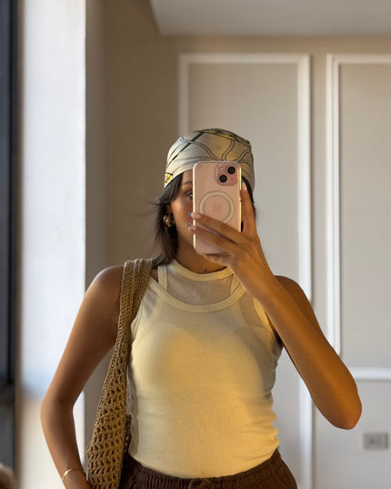 Twin piece tank top 4019