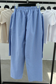 Striped trousers set