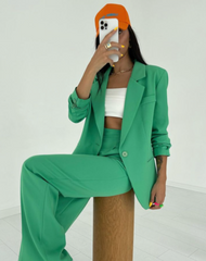 BOYFRIEND DOUBLE CREPE BLAZER