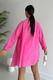 Oversized straight summer shirt