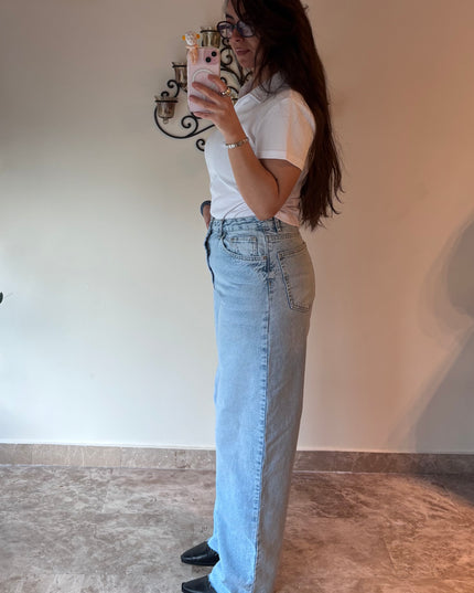 Balloon fit high rise jeans 4058