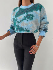 Women's Colorful Full Neck Sweater 3043