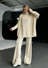 Turtle neck oversized comfy set 3078