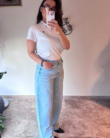 Balloon fit high rise jeans 4058