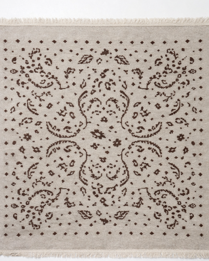 Cashmere-feel embroidered scarf 4061