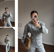 Thermal padded zippered tracksuit 4001