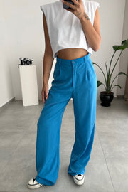 Silky crepe pants