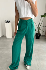 Silky crepe pants