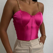 Satin crop top