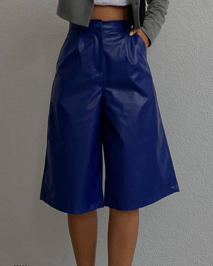 Leather bermuda shorts 2001